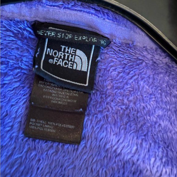 The North Face Purple Fuzzy Full-Zip Jacket Size XS - Picture 8 of 9
